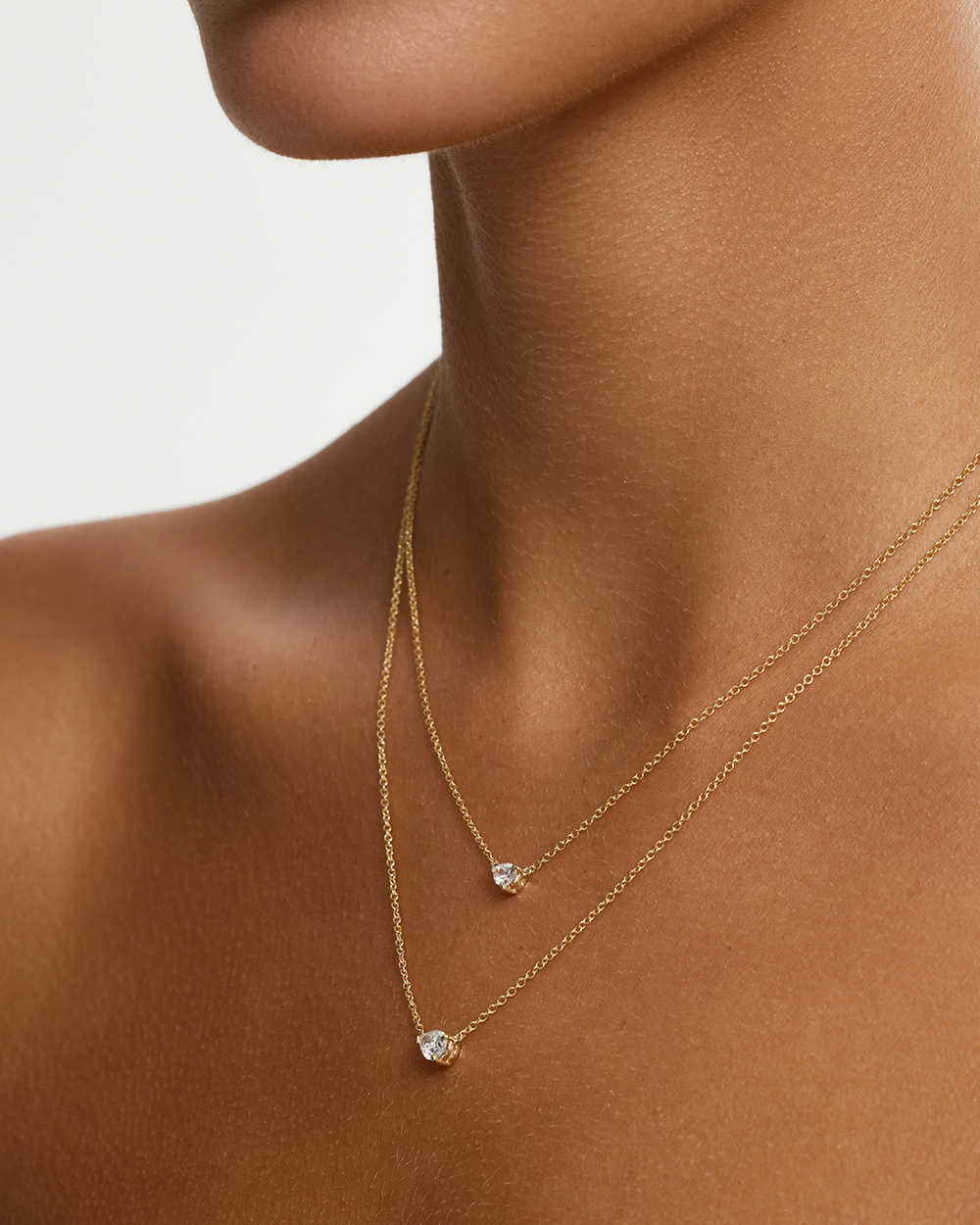 Pear Solitaire Diamond Necklace