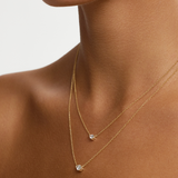 Pear Solitaire Diamond Necklace