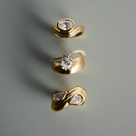 Castor Pear Toi et Moi Diamond Ring