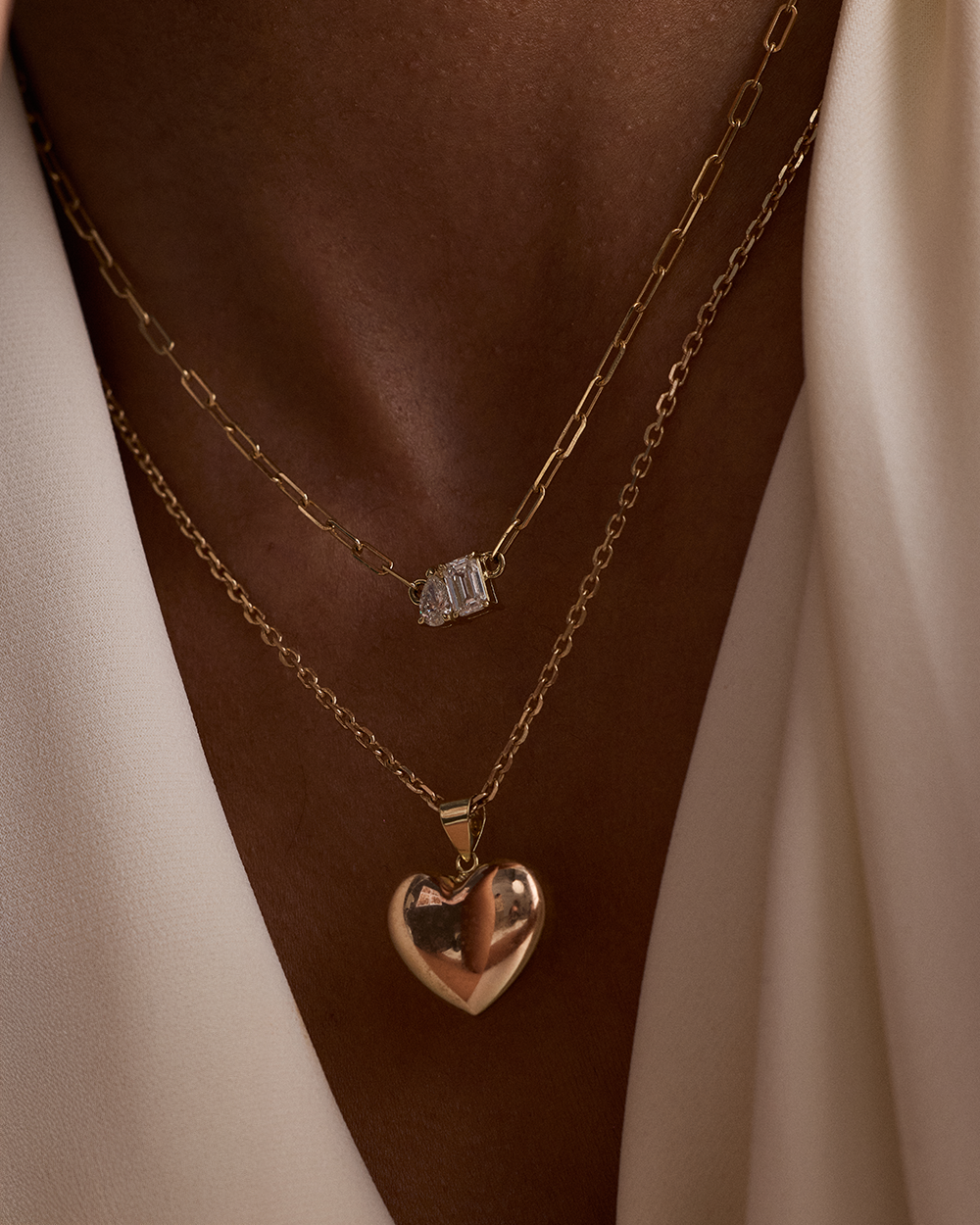 Bridget Diamond Toi et Moi Necklace