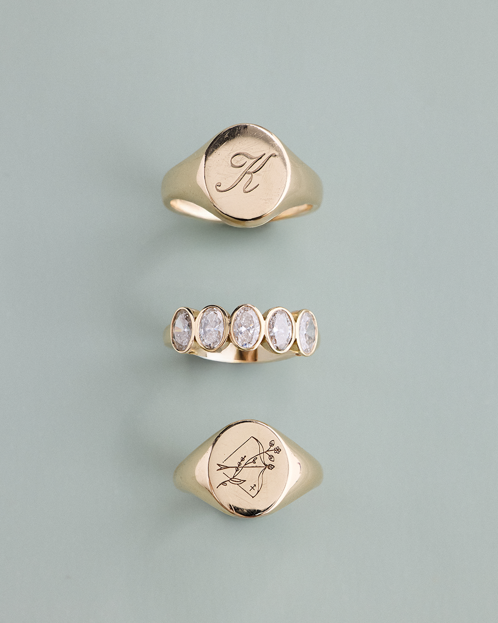Bold Round Signet Ring