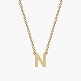 Single Initial Necklace