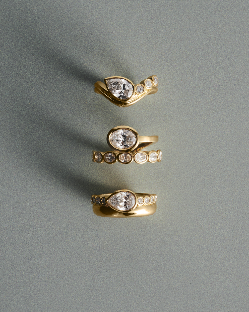 Soraya 1.31ct East West Pear Diamond Ring