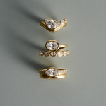 Clara 1.57ct East West Oval Diamond Ring