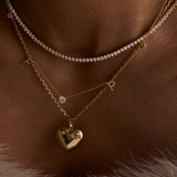 Three Claw Tennis Necklace