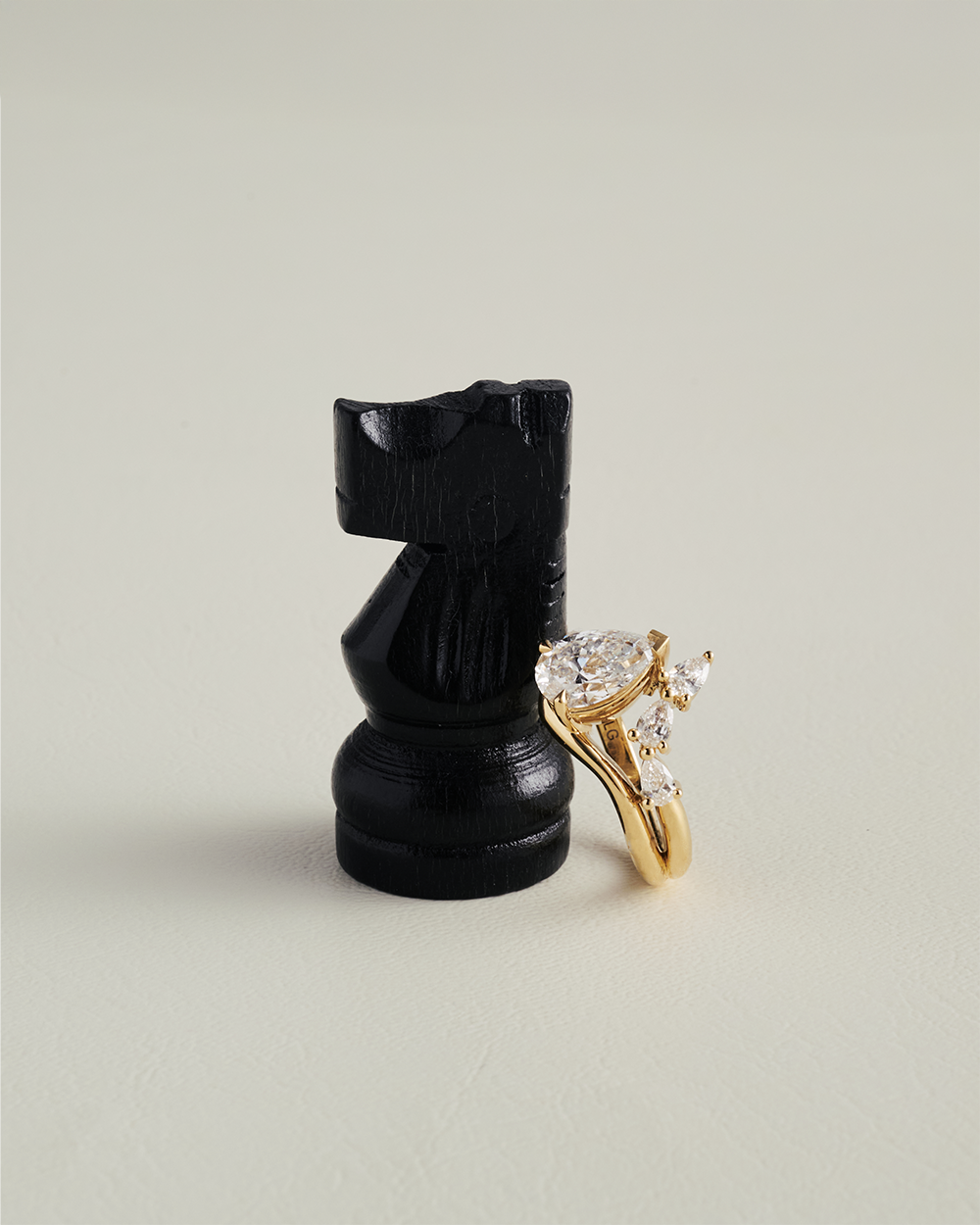 Yasmin 1.53ct Pear Diamond Ring