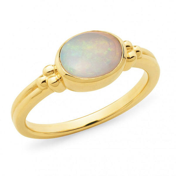 Gold deals opal ring