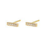 Blaze Diamond Bar Earring