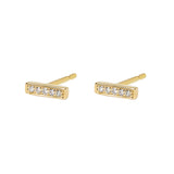 Blaze Diamond Bar Earring