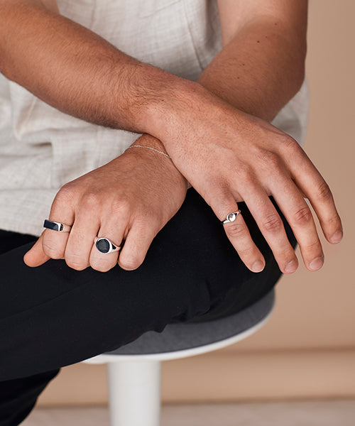 Petite Round Signet Ring