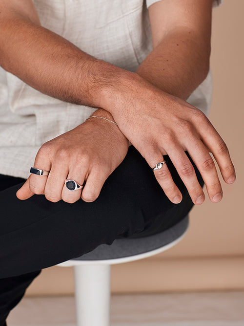 Petite Round Signet Ring