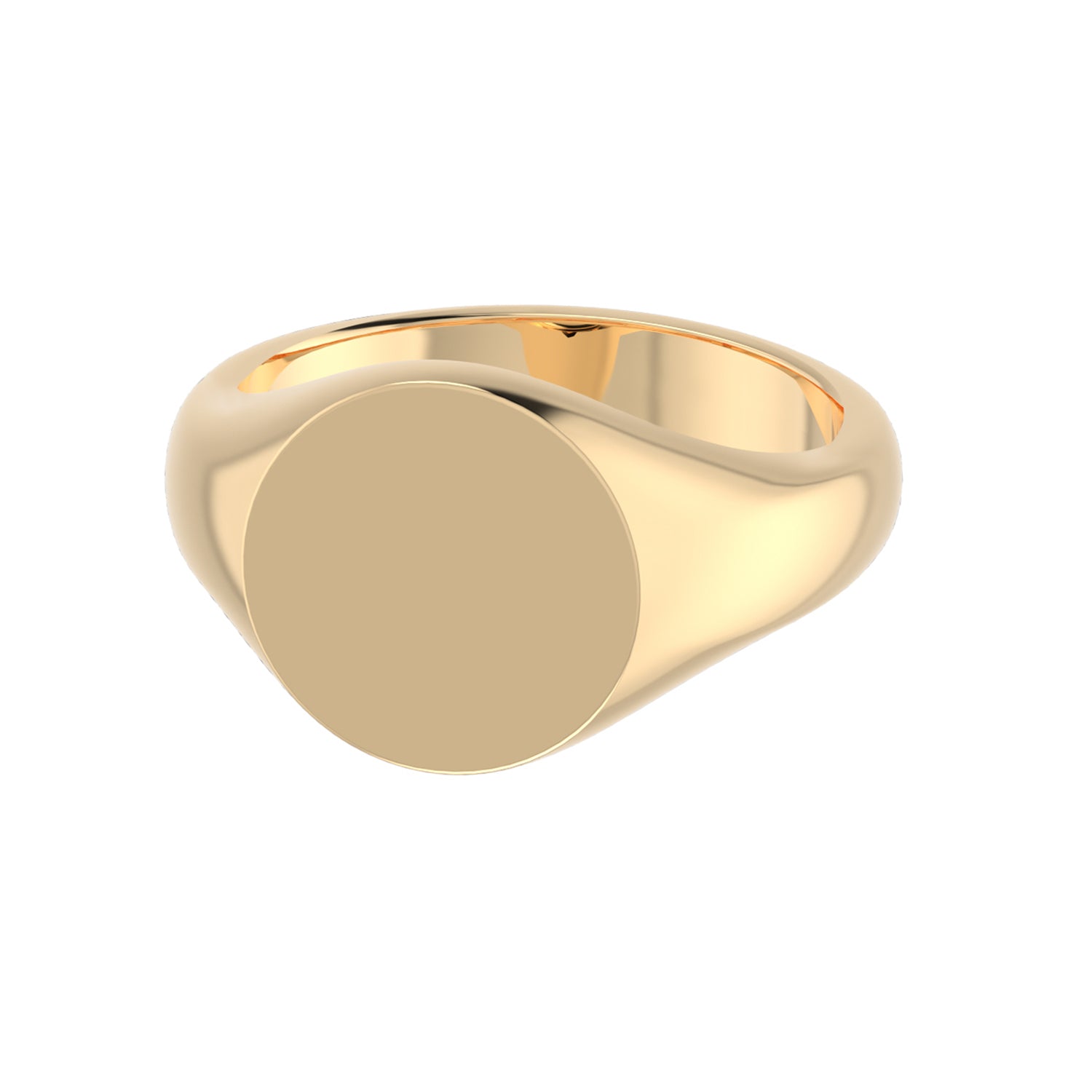 Bold Round Signet Ring