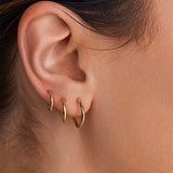 Medium Charmed Hoop Earrings