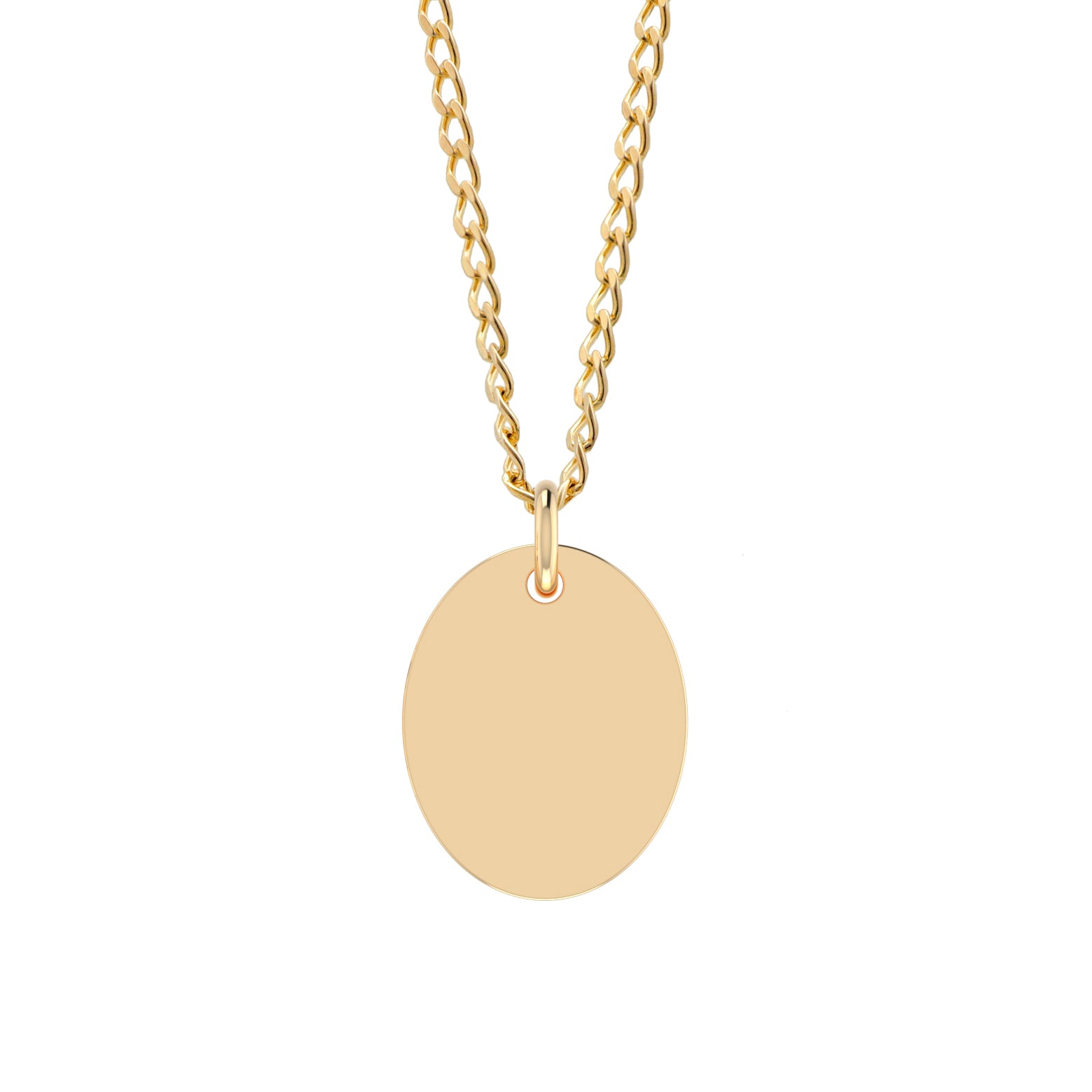 Oval Disc Pendant