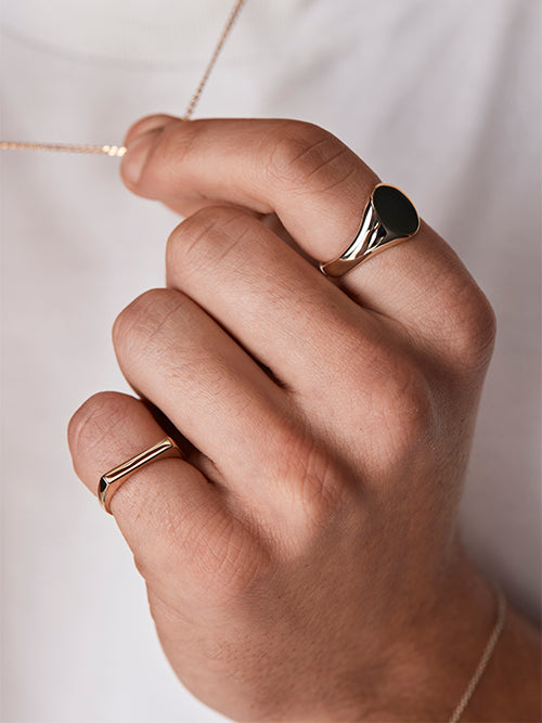 Bold Oval Signet Ring
