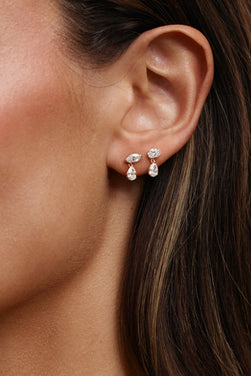 Diamond Drop Earrings