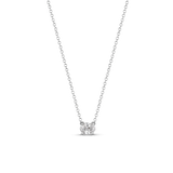 East-West Oval Solitaire Diamond Necklace classajewellers