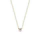 Round Solitaire Natural Diamond Necklace classajewellers