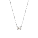 East-West Oval Solitaire Diamond Necklace classajewellers