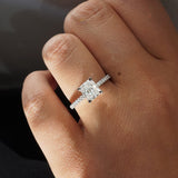 Carrie | 1.27ct Radiant Diamond Band Engagement Ring