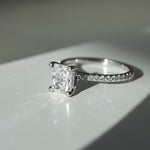 Carrie | 1.27ct Radiant Diamond Band Engagement Ring