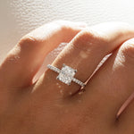 Carrie | 1.27ct Radiant Diamond Band Engagement Ring