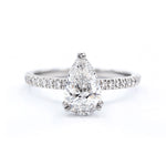 Erin | 1.20ct Pear Diamond Band Engagement Ring