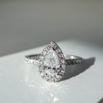 Jesinta | 1.01ct Pear Diamond Halo Engagement Ring