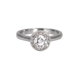 Brilliant 0.53ct Diamond Halo Ring