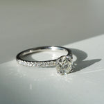 Emilie | 0.80ct Round Diamond Band Engagement Ring