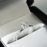 Erin | 0.82ct Pear Diamond Solitaire Engagement Rings