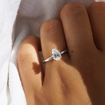 Erin | 0.82ct Pear Diamond Solitaire Engagement Rings