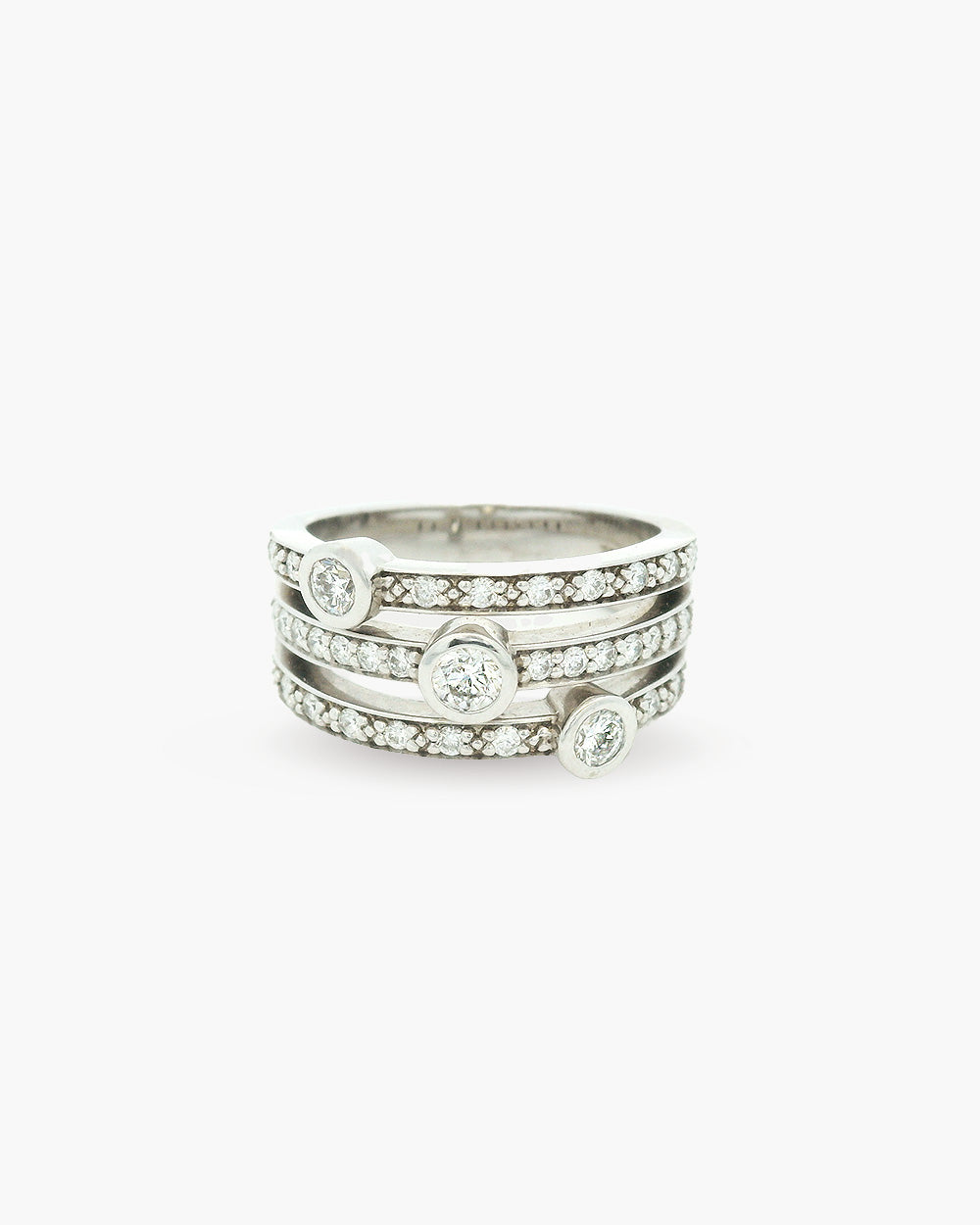 Triple Diamond Illusion Ring