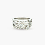 Triple Diamond Illusion Ring