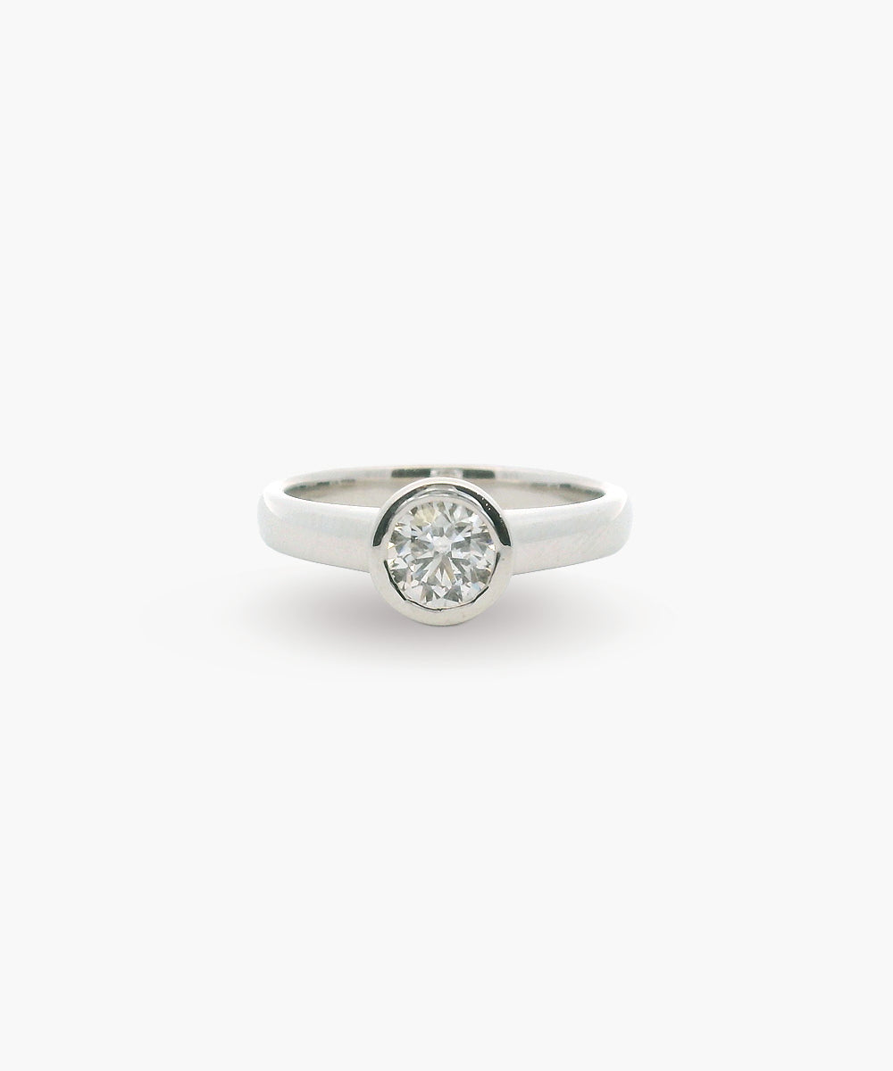 Bezel Set Diamond Ring