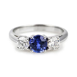 Sapphire & Diamond Trilogy Ring