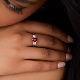 Ruby & Diamond Trilogy Ring