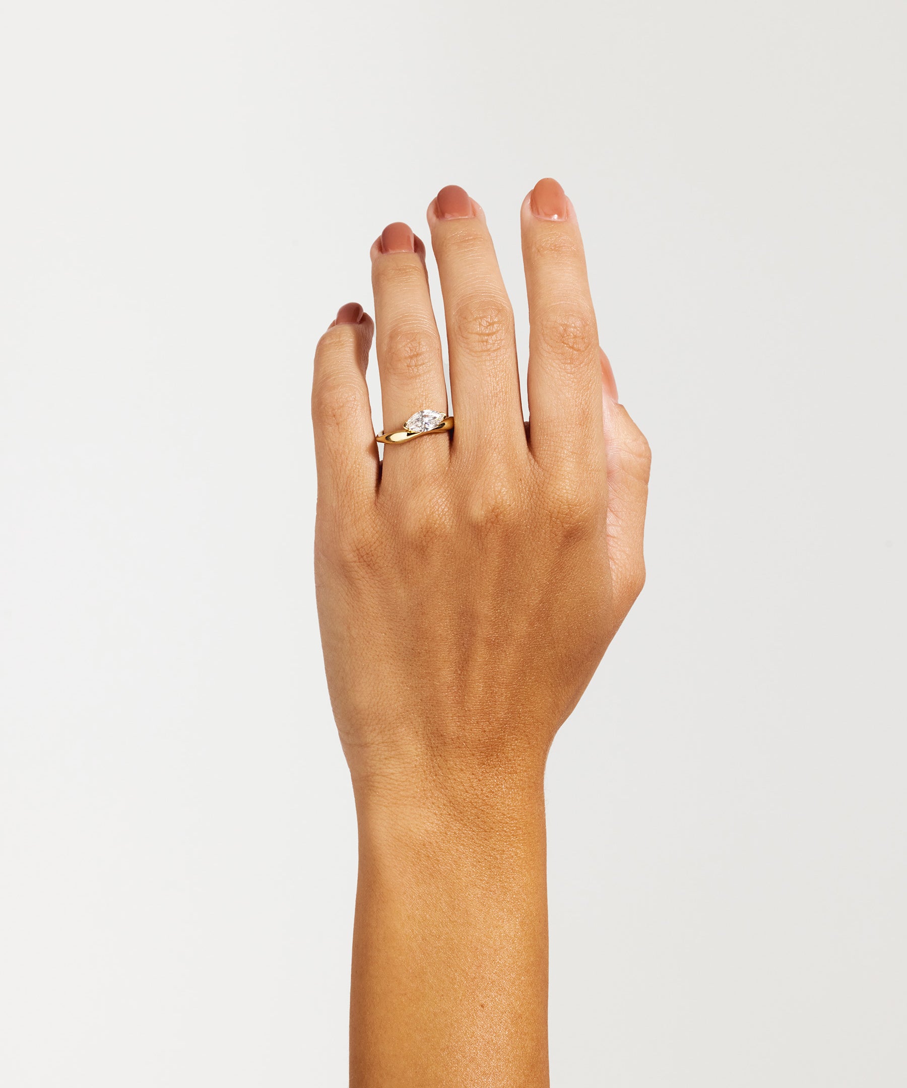 Lola 1.04ct East West Marquise Solitaire Engagement Ring