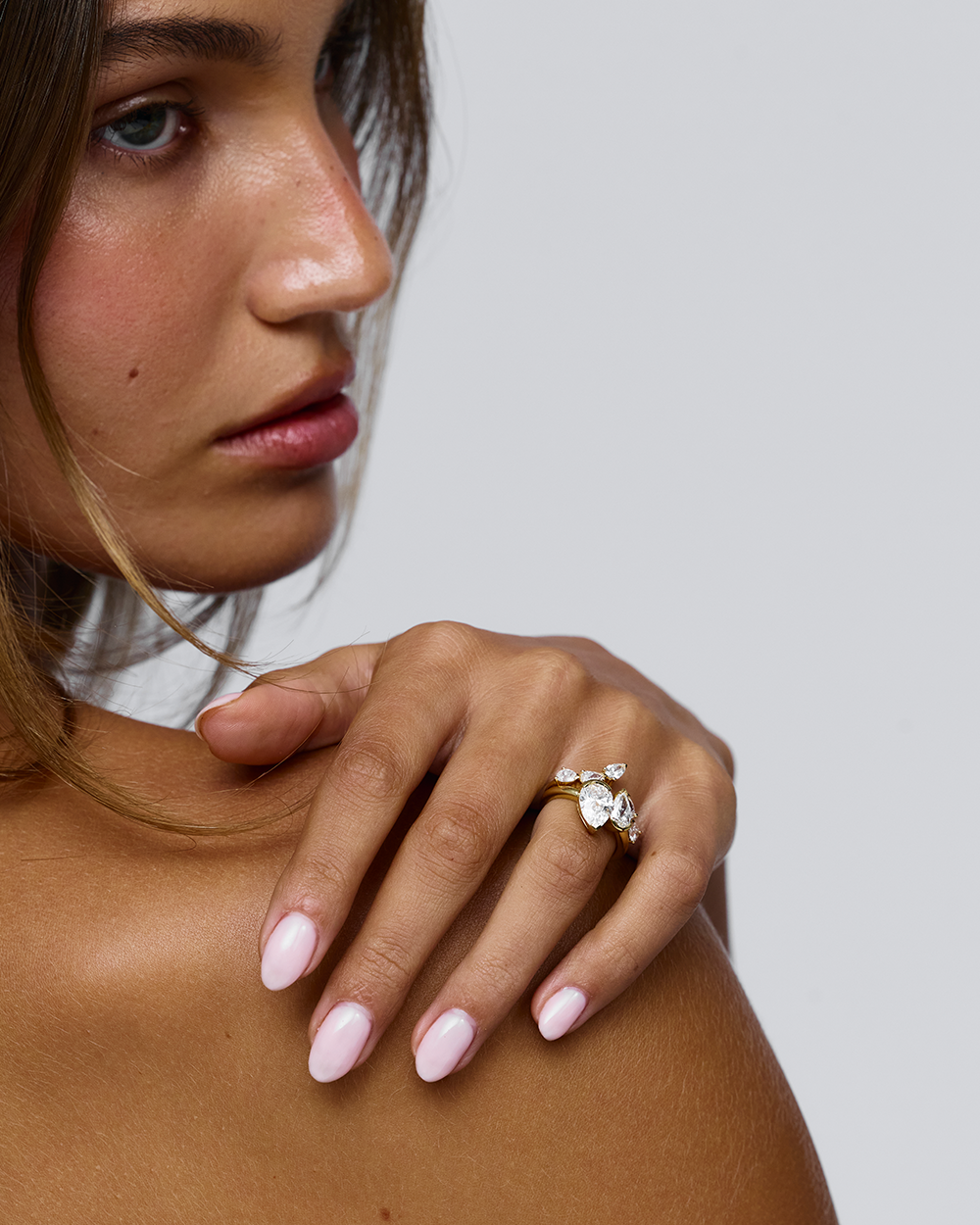 Celine Pear Toi et Moi Diamond Ring classajewellers