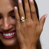 Celine Pear Toi et Moi Diamond Ring classajewellers
