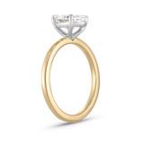 Grace 1.53ct Two Tone Oval Diamond Engagement Ring