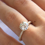 Emilie | 2.08ct Round Diamond Band Engagement Ring Lab Grown