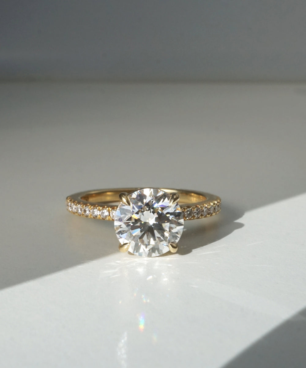 Emilie | 2.08ct Round Diamond Band Engagement Ring Lab Grown