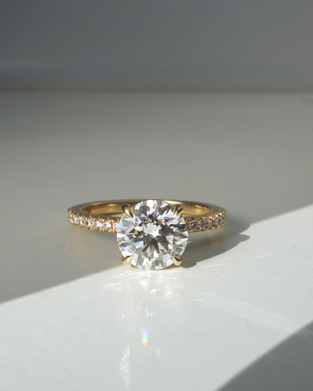 Emilie | 2.08ct Round Diamond Band Engagement Ring Lab Grown