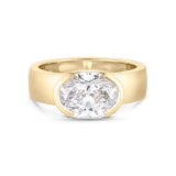 Arabella 2.51ct Half Bezel Engagement Ring