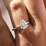 Erin | 2.00ct Pear Diamond Solitaire Engagement Ring Lab Grown