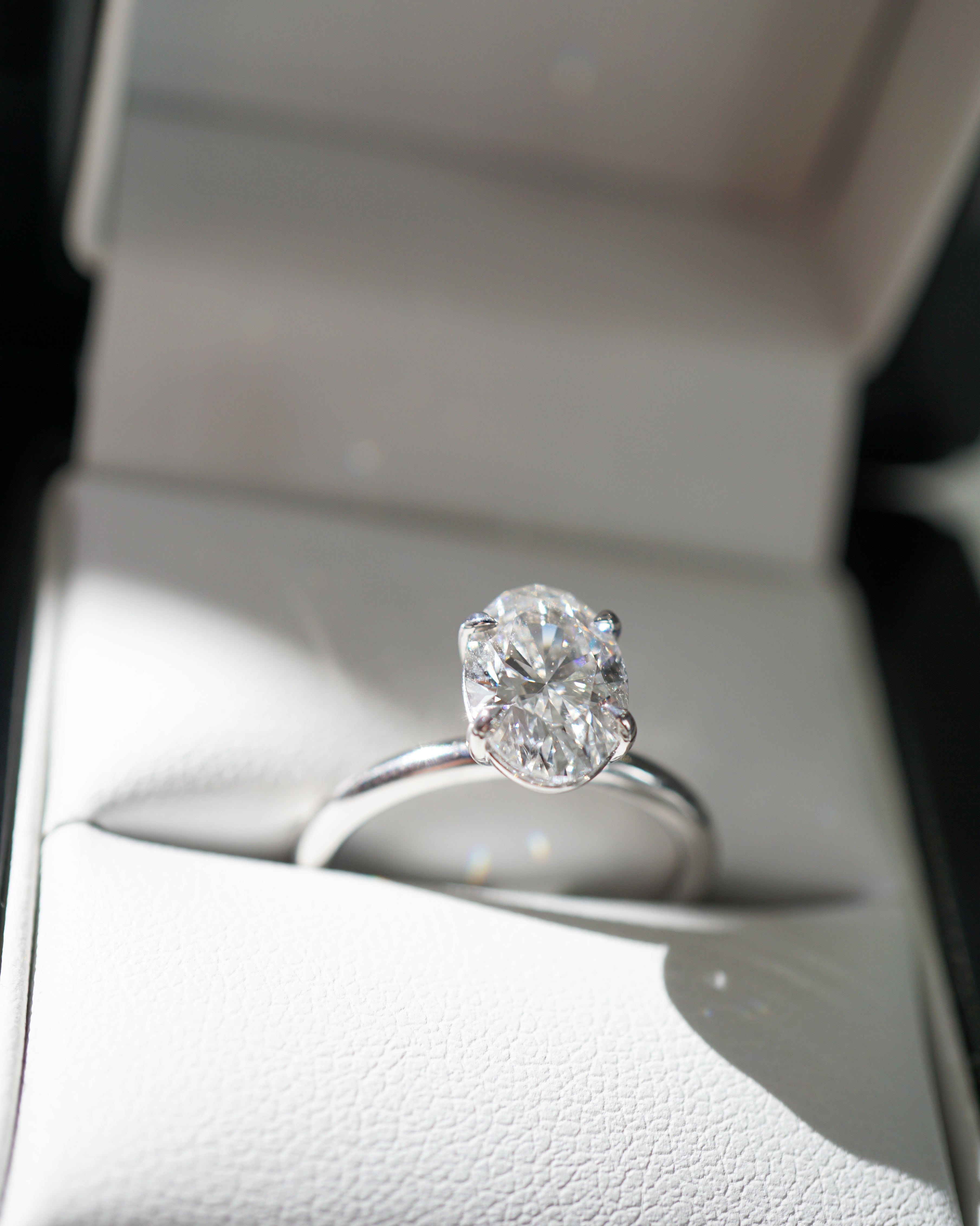 Grace | 2.02ct Oval Diamond Solitaire Engagement Ring Lab Grown