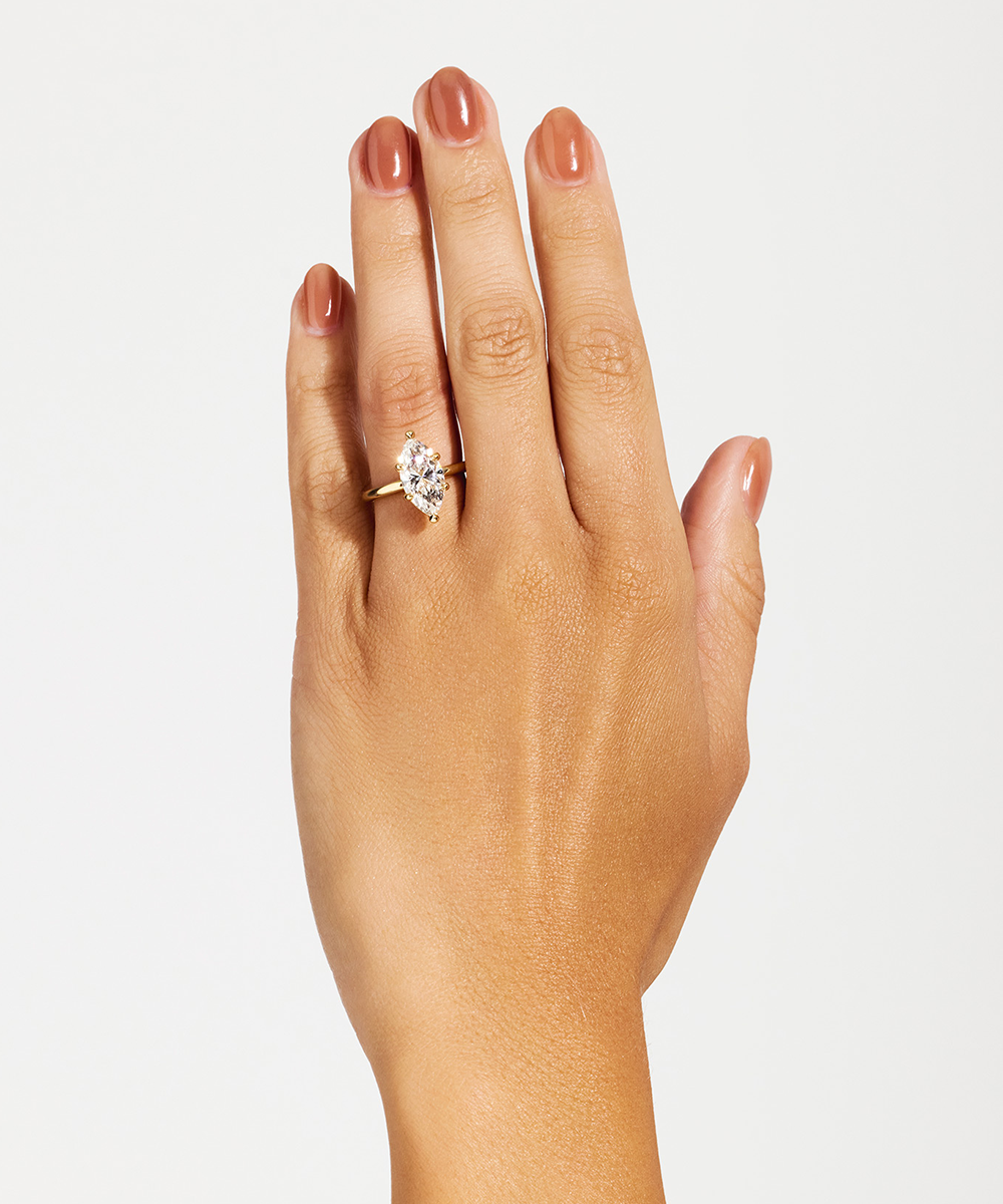 Monique 3.01ct Marquise Diamond Solitaire Engagement Ring