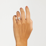 Grace 3.09ct Oval Diamond Band with Hidden Halo