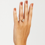 Grace 3.09ct Oval Diamond Band with Hidden Halo